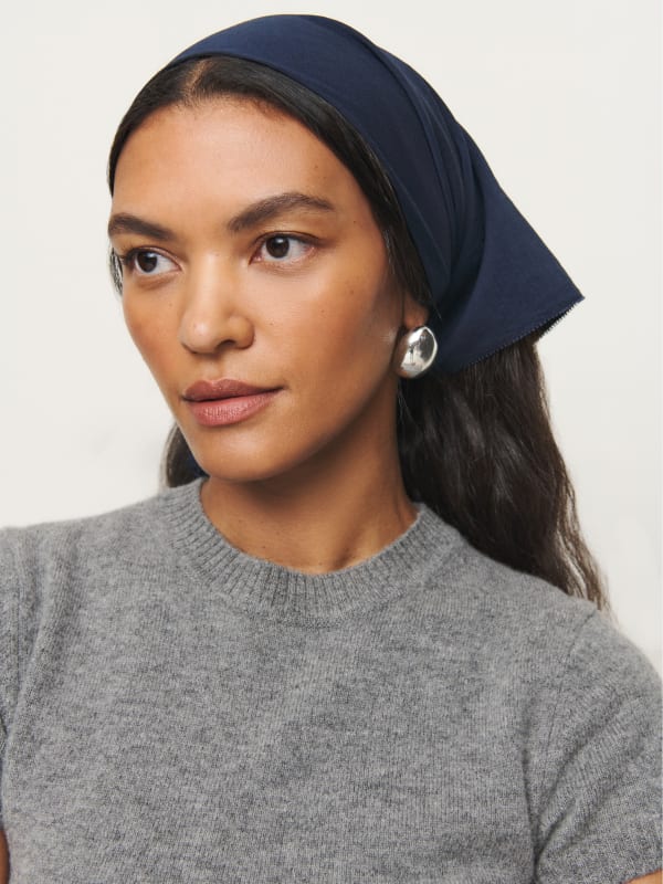 Hattie Headscarf - Navy
